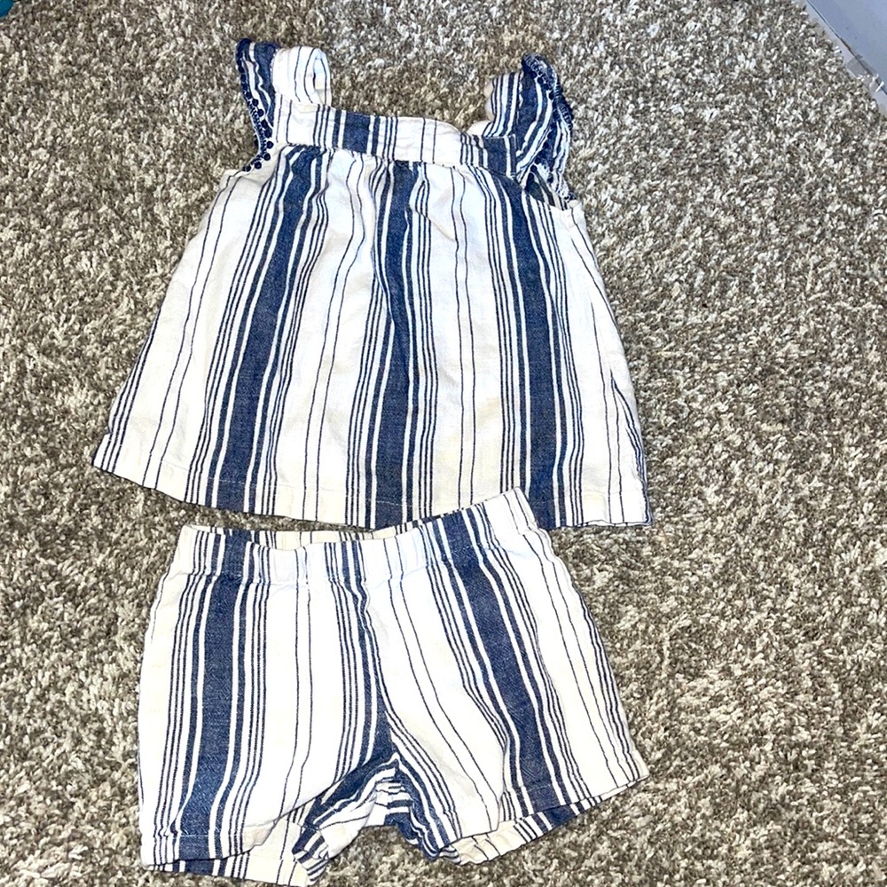 2T striped outfit
